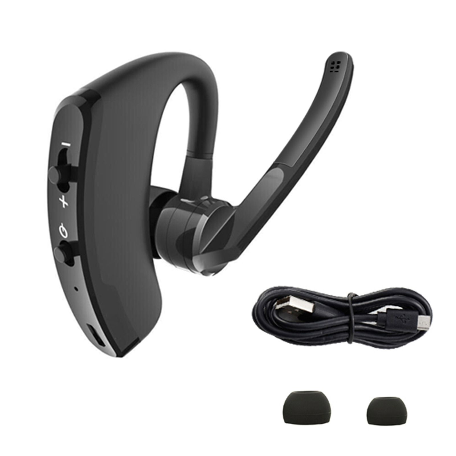 V8 Single Ear BT4.1 Headset 270 Degrees Rotation Handsfree Calls Number Broadcast Long-lasting Battery Life