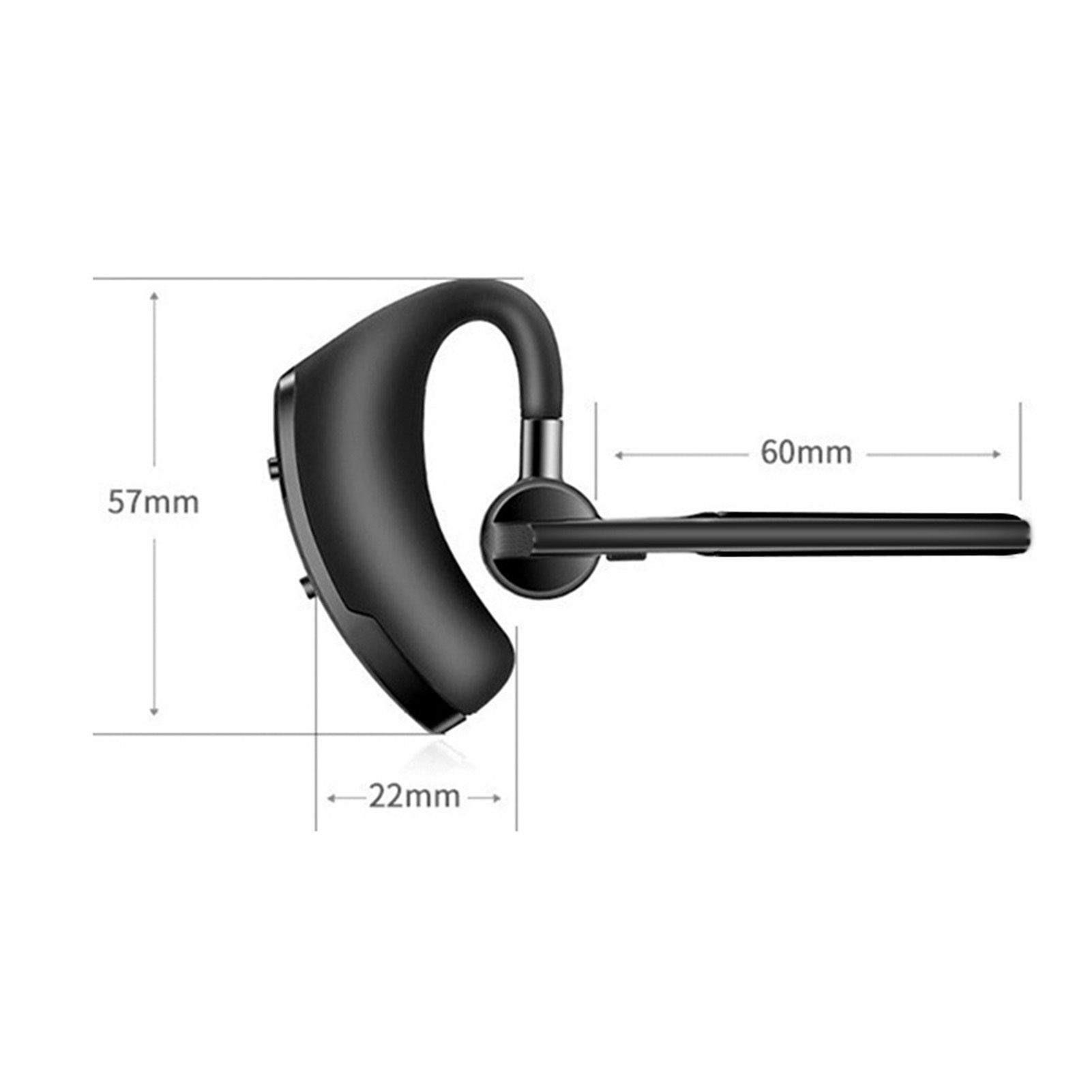 V8 Single Ear BT4.1 Headset 270 Degrees Rotation Handsfree Calls Number Broadcast Long-lasting Battery Life