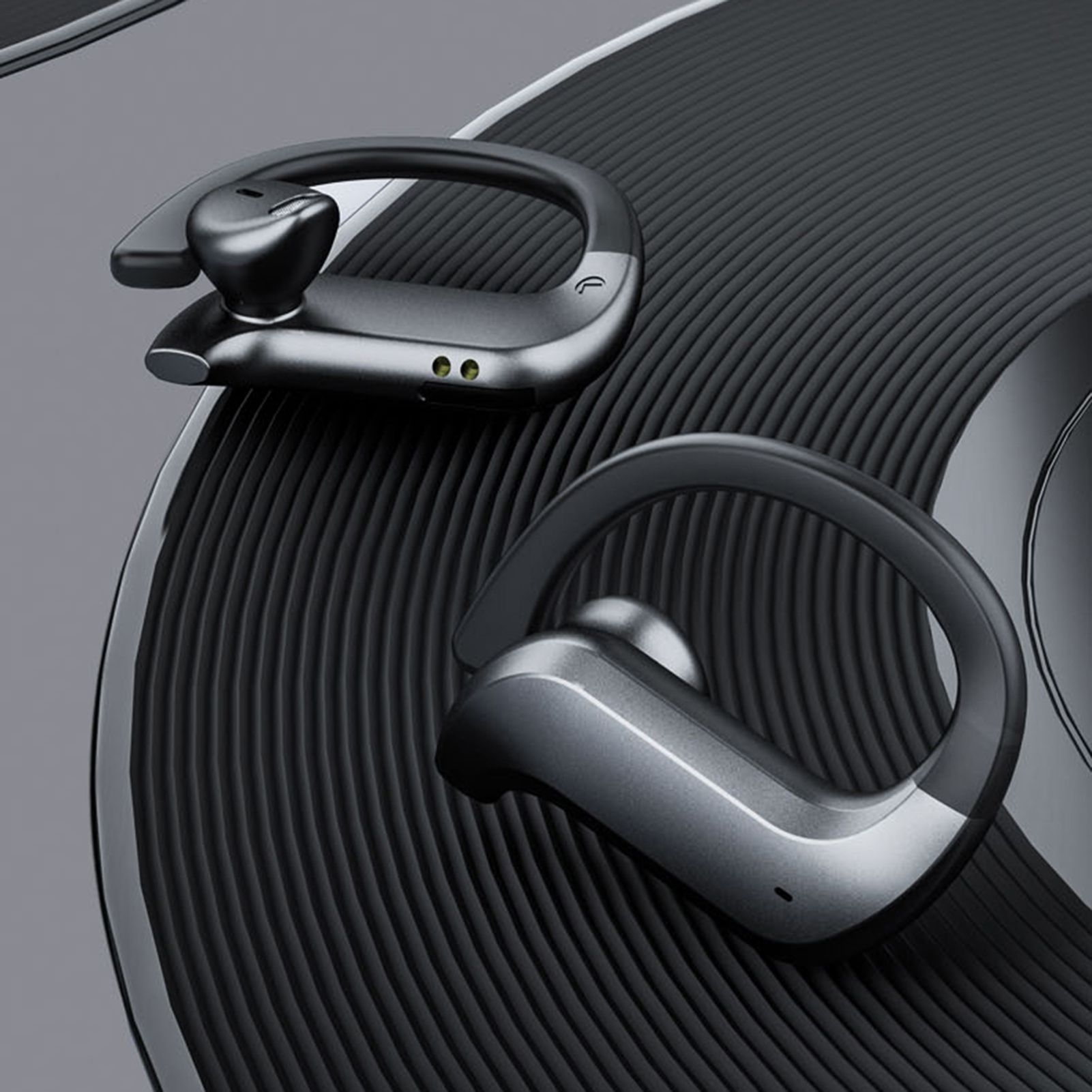 MD03 BT5.0 Wireless Headphones Ear Hook Touch Control IPX5 Waterproof Electric Quantity Display