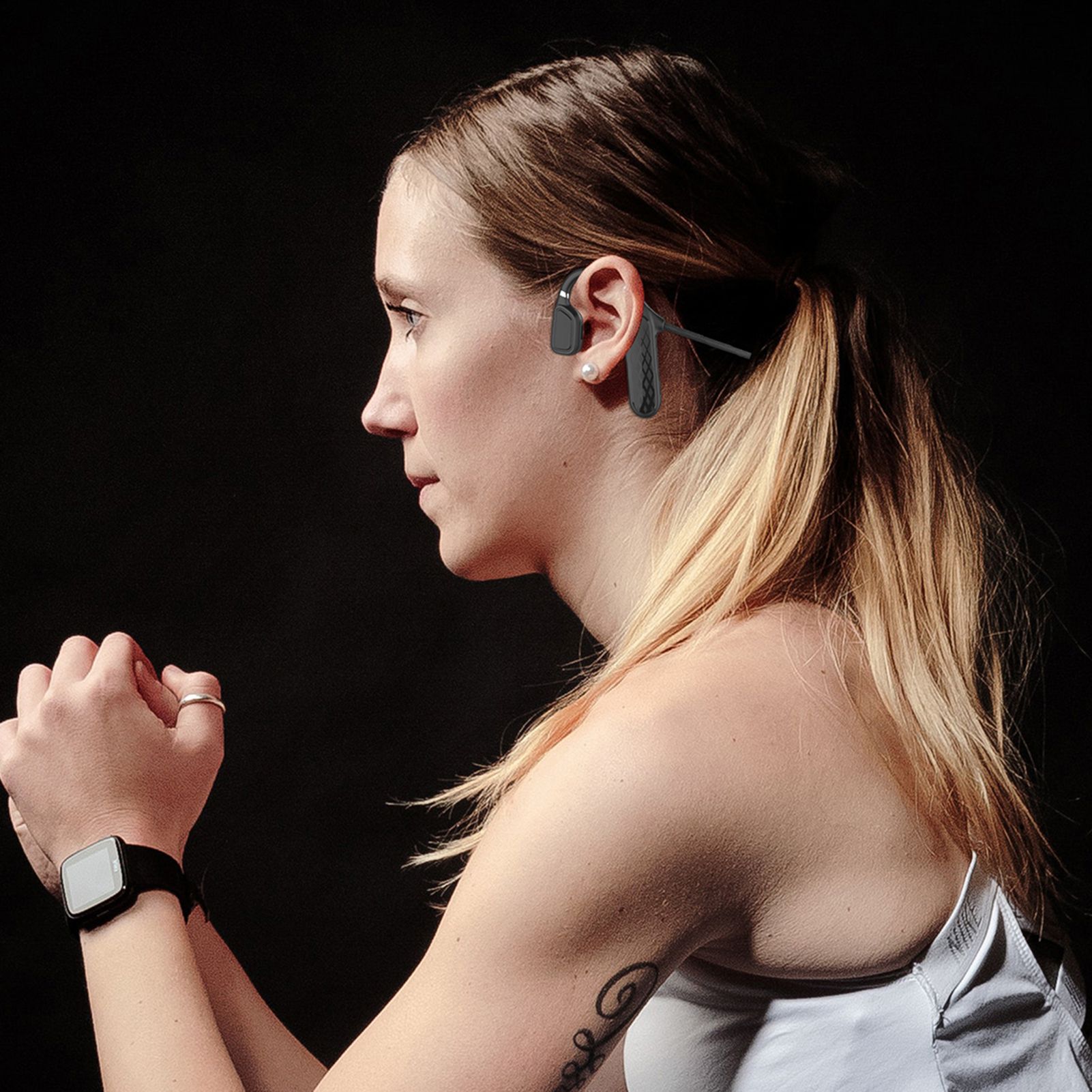 MD04 BT5.0 Headset Painless Wear Noise Reduction Clear Calls IPX5 Waterproof Sports Headset