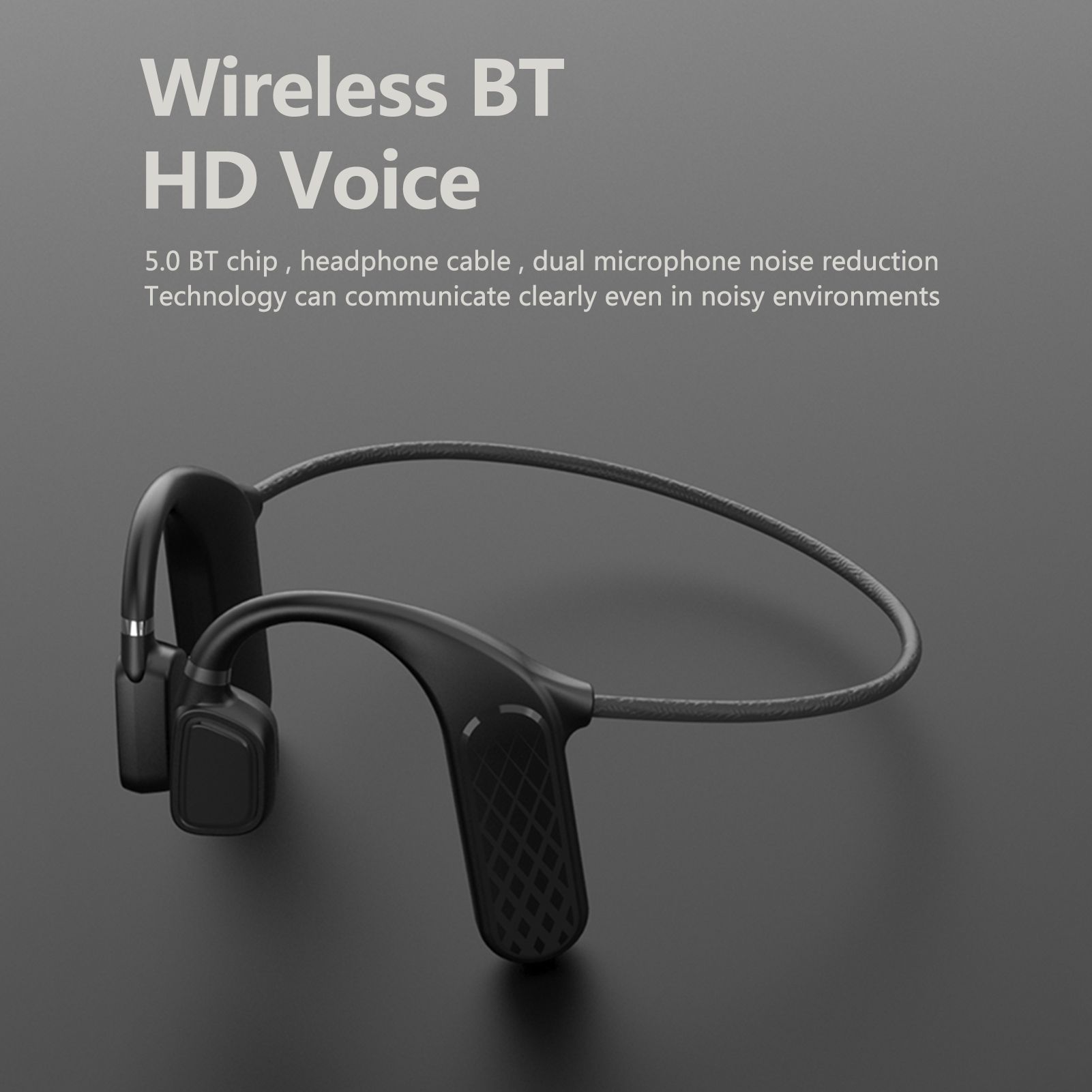 MD04 BT5.0 Headset Painless Wear Noise Reduction Clear Calls IPX5 Waterproof Sports Headset