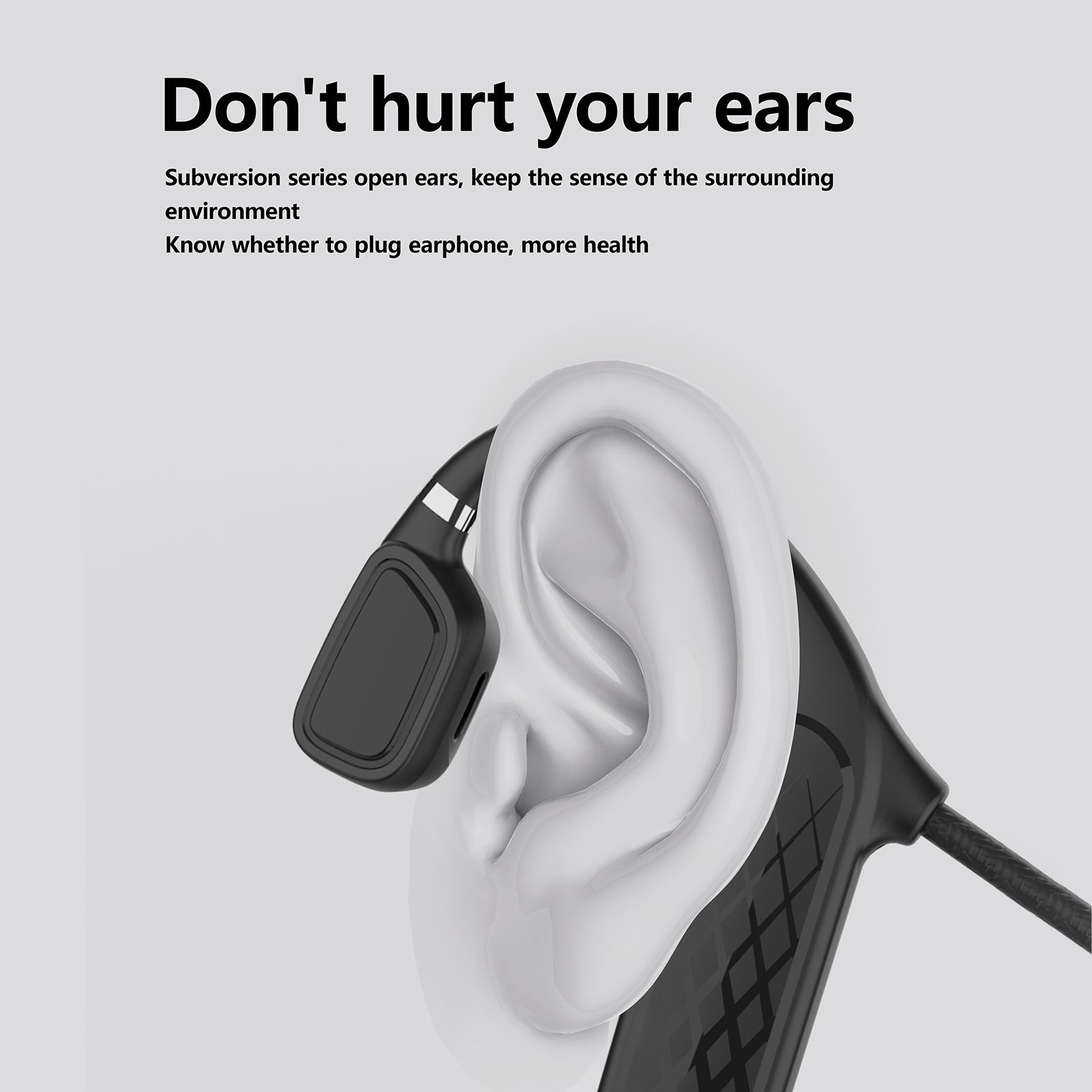 MD04 BT5.0 Headset Painless Wear Noise Reduction Clear Calls IPX5 Waterproof Sports Headset