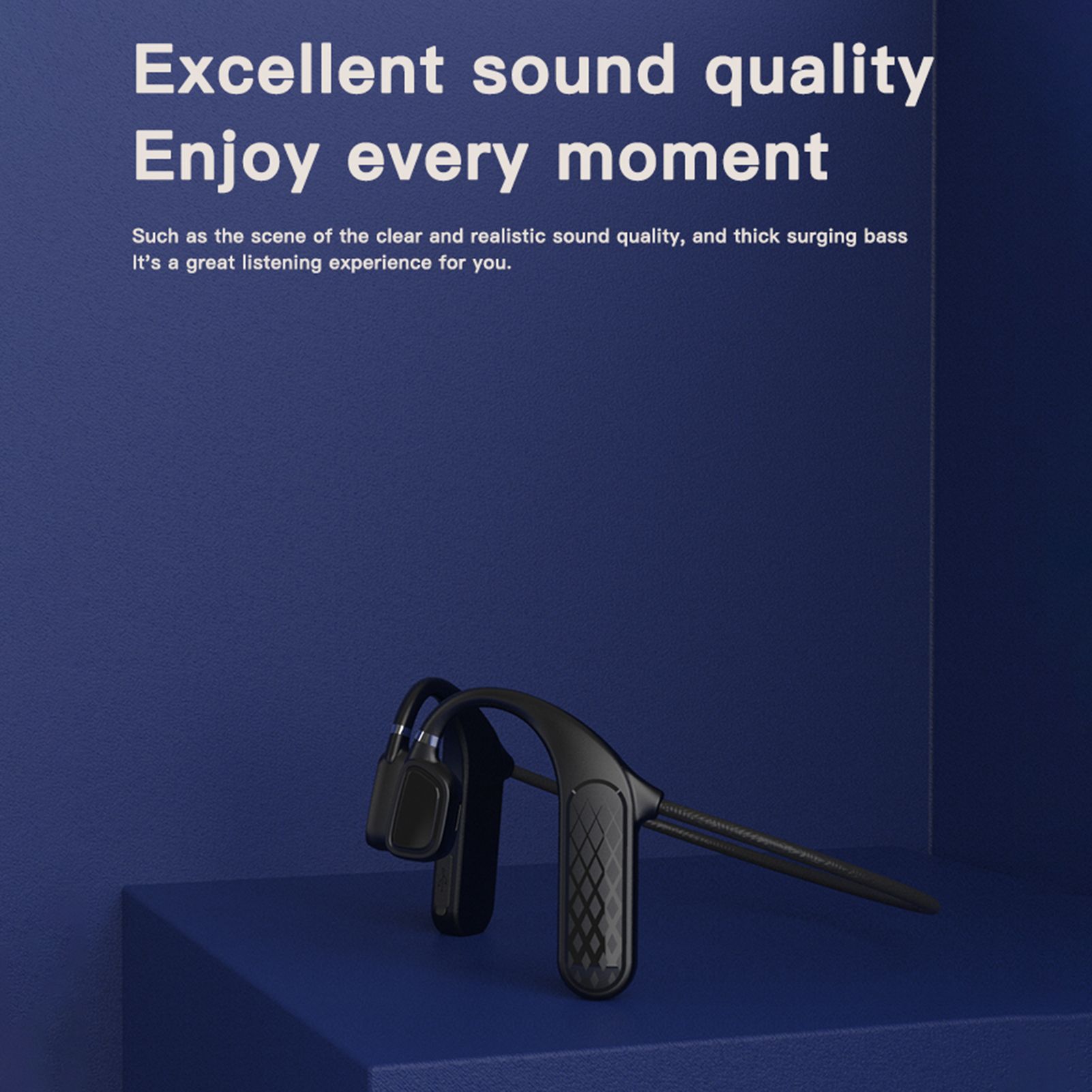 MD04 BT5.0 Headset Painless Wear Noise Reduction Clear Calls IPX5 Waterproof Sports Headset