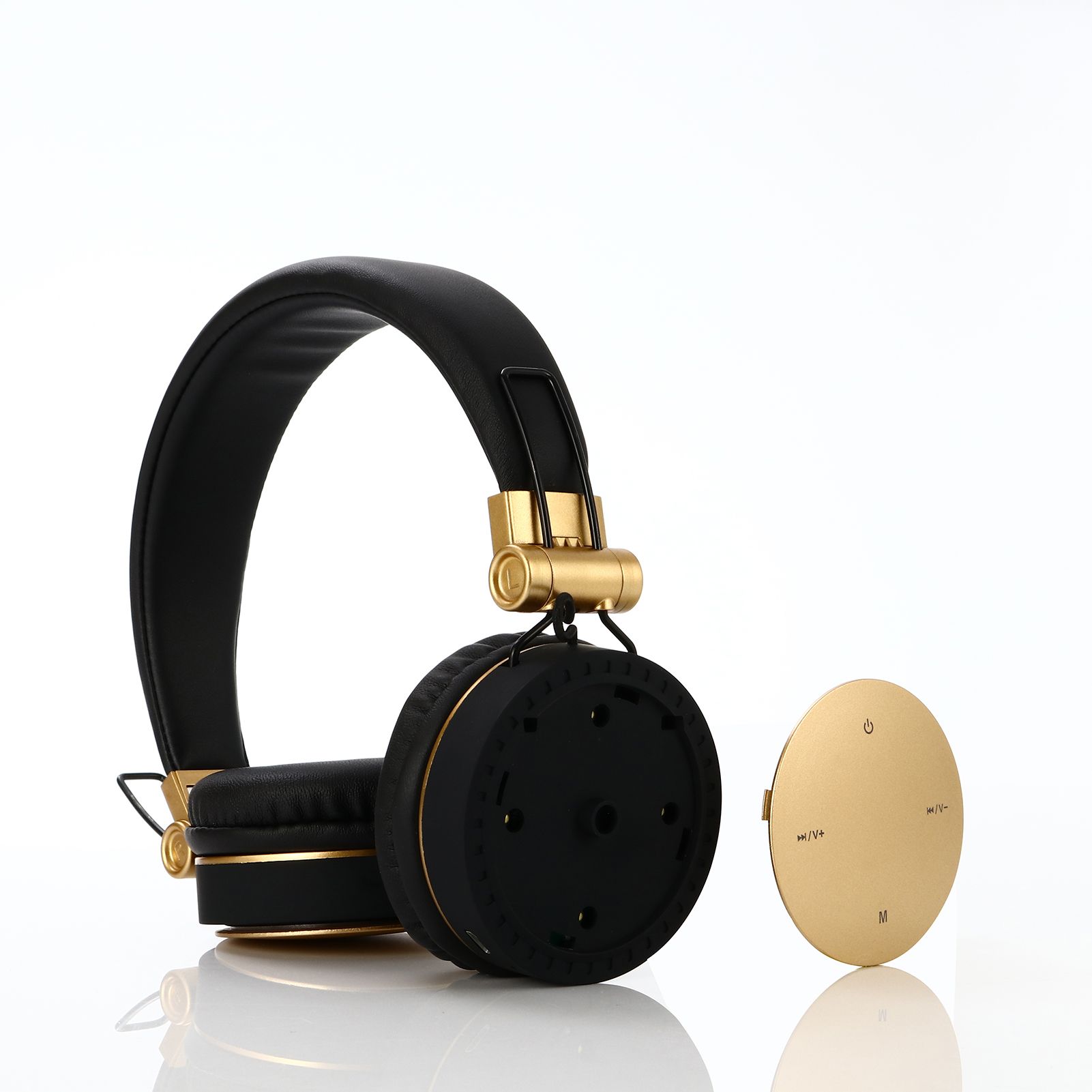 MH10 Head-mounted BT5.0 Wireless Headset Foldable Stereo Sound Button Operation Support Card FM