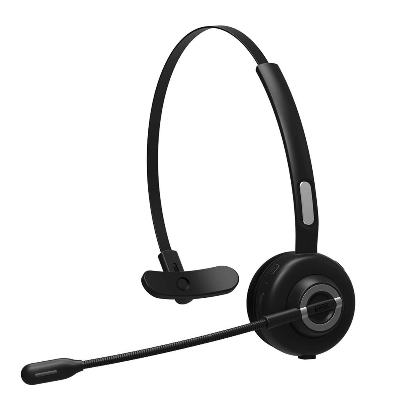 BH-M97 On Ear Headset Bluetooth 5.0 Wireless Headphones Call Center Earphone with Noise Cancelling Microphone Adjustable Headband Volume Control with Charging Dock