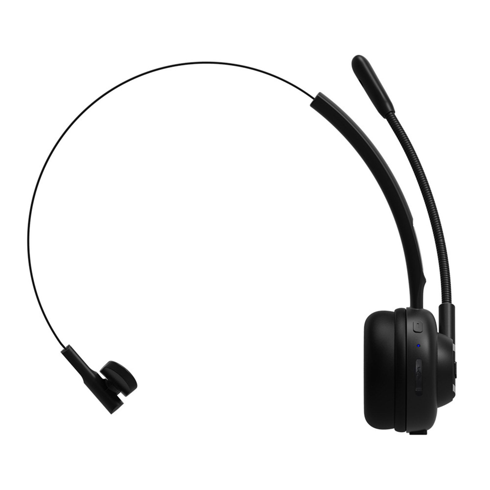 BH-M97 On Ear Headset Bluetooth 5.0 Wireless Headphones Call Center Earphone with Noise Cancelling Microphone Adjustable Headband Volume Control with Charging Dock