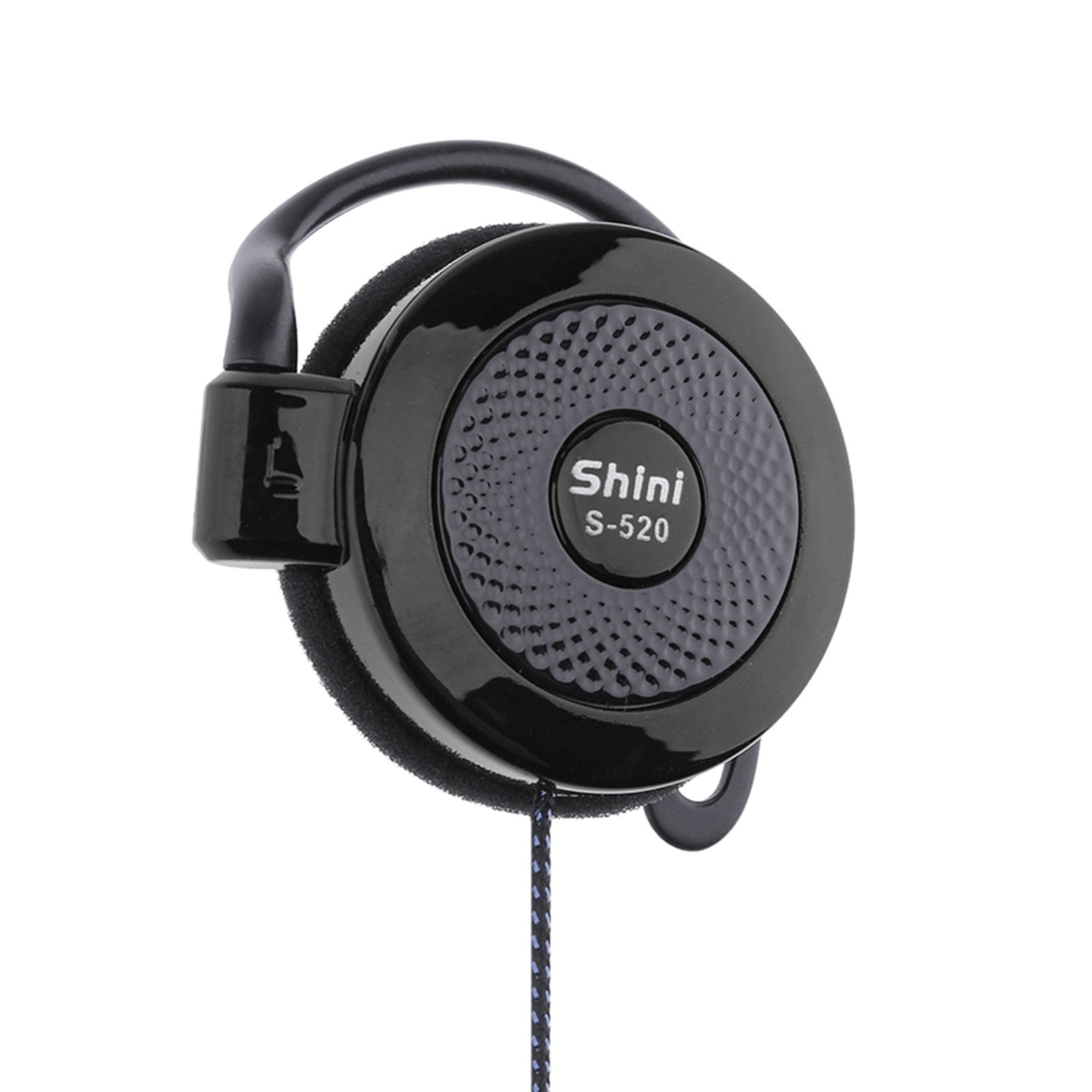 SHINI S520 3.5mm Wired Headset Ear Hook Headsets Stereo Game Sports Headphone with Mic for Phone