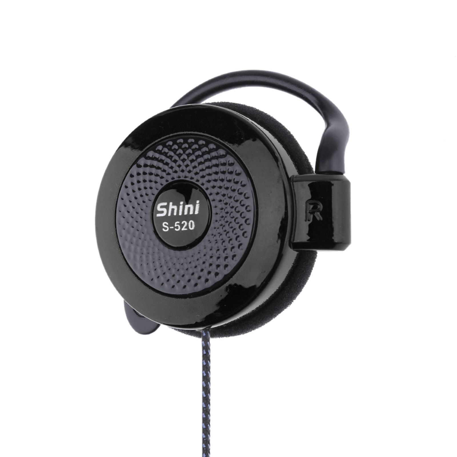 SHINI S520 3.5mm Wired Headset Ear Hook Headsets Stereo Game Sports Headphone with Mic for Phone