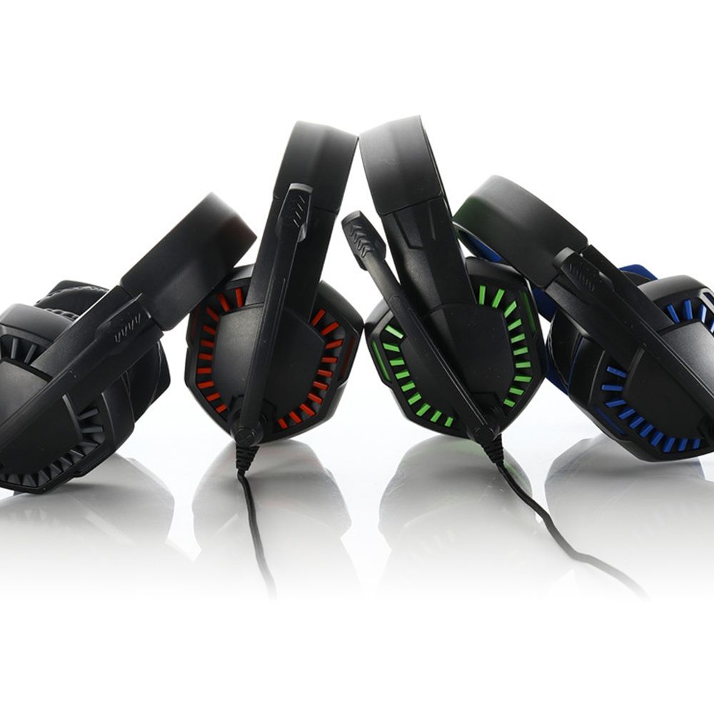 SY-GX20 Wired Headset On Ear Headphones with 3.5mm Audio Jack & with Mic Volume Control Over Ear Noise Cancelling Gamer Headphones Gaming Earphone for Cellphones Laptop Computer Games Tablet