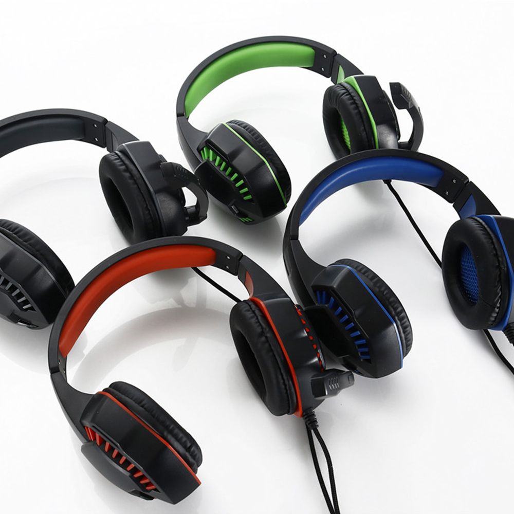 SY-GX20 Wired Headset On Ear Headphones with 3.5mm Audio Jack & with Mic Volume Control Over Ear Noise Cancelling Gamer Headphones Gaming Earphone for Cellphones Laptop Computer Games Tablet
