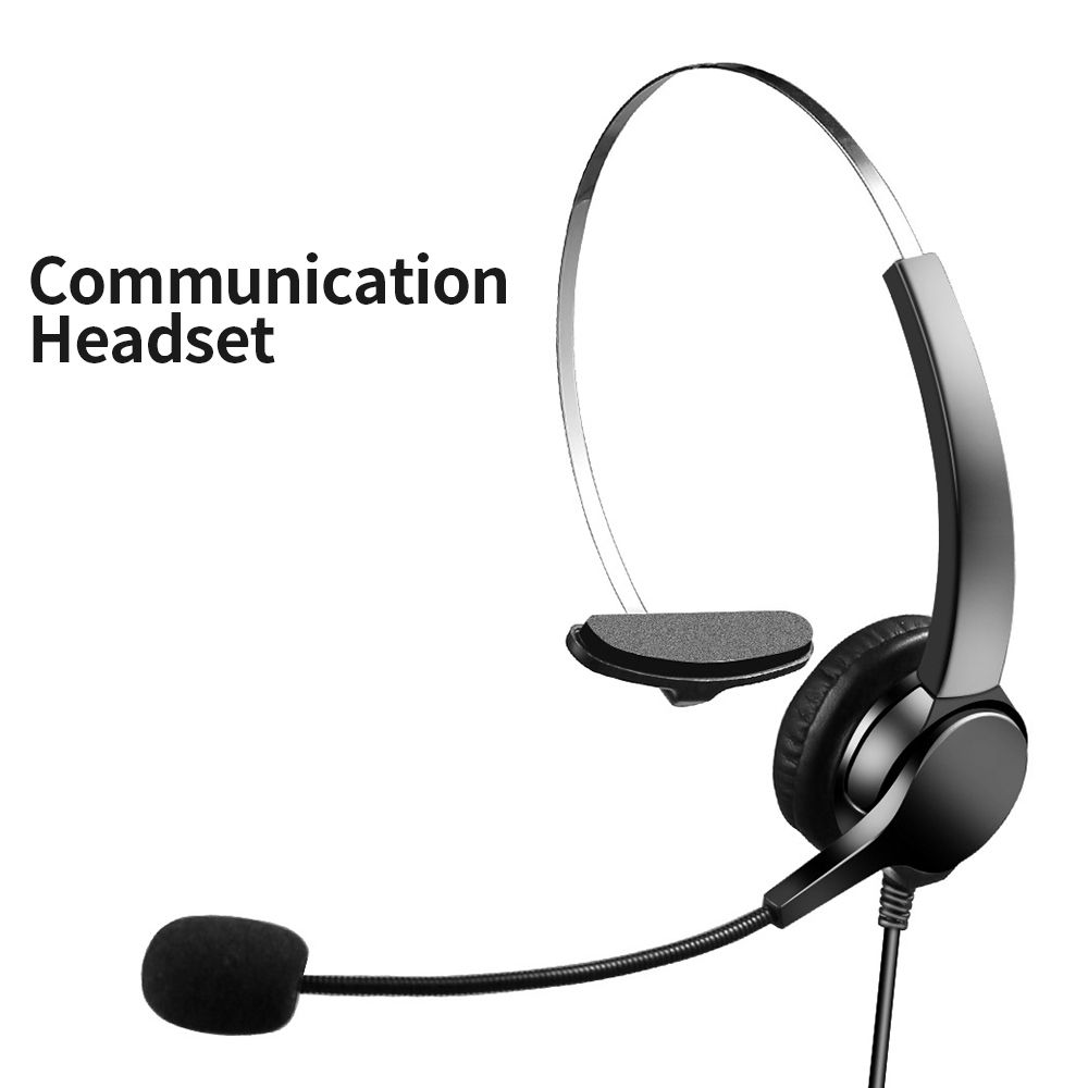 Communication Headset Comfort And Clear Call All In One 330°Adjustable Ear Plate Double Noise Reduction The 3.5MM Connector