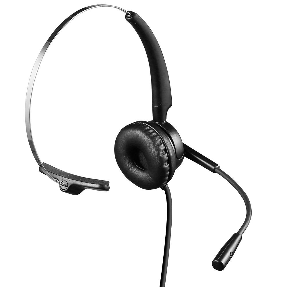 Communication Headset Upgrade Directional Noise-canceling Headphones 330°Adjustable Ear Plate Leather Earmuffs The USB Connector