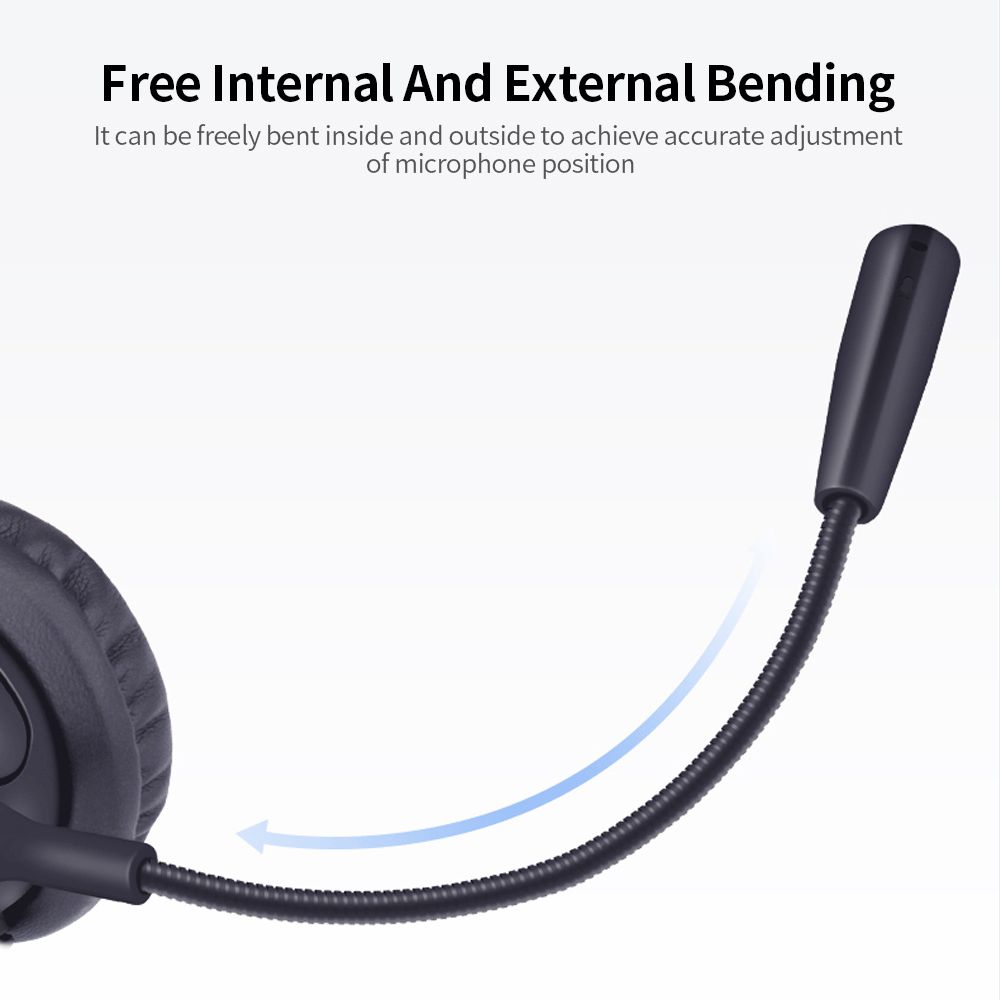 Communication Headset Noise - cancelling & Mono - ear Headset Compatibility Light & Convenient Hearing Protection USB Connector