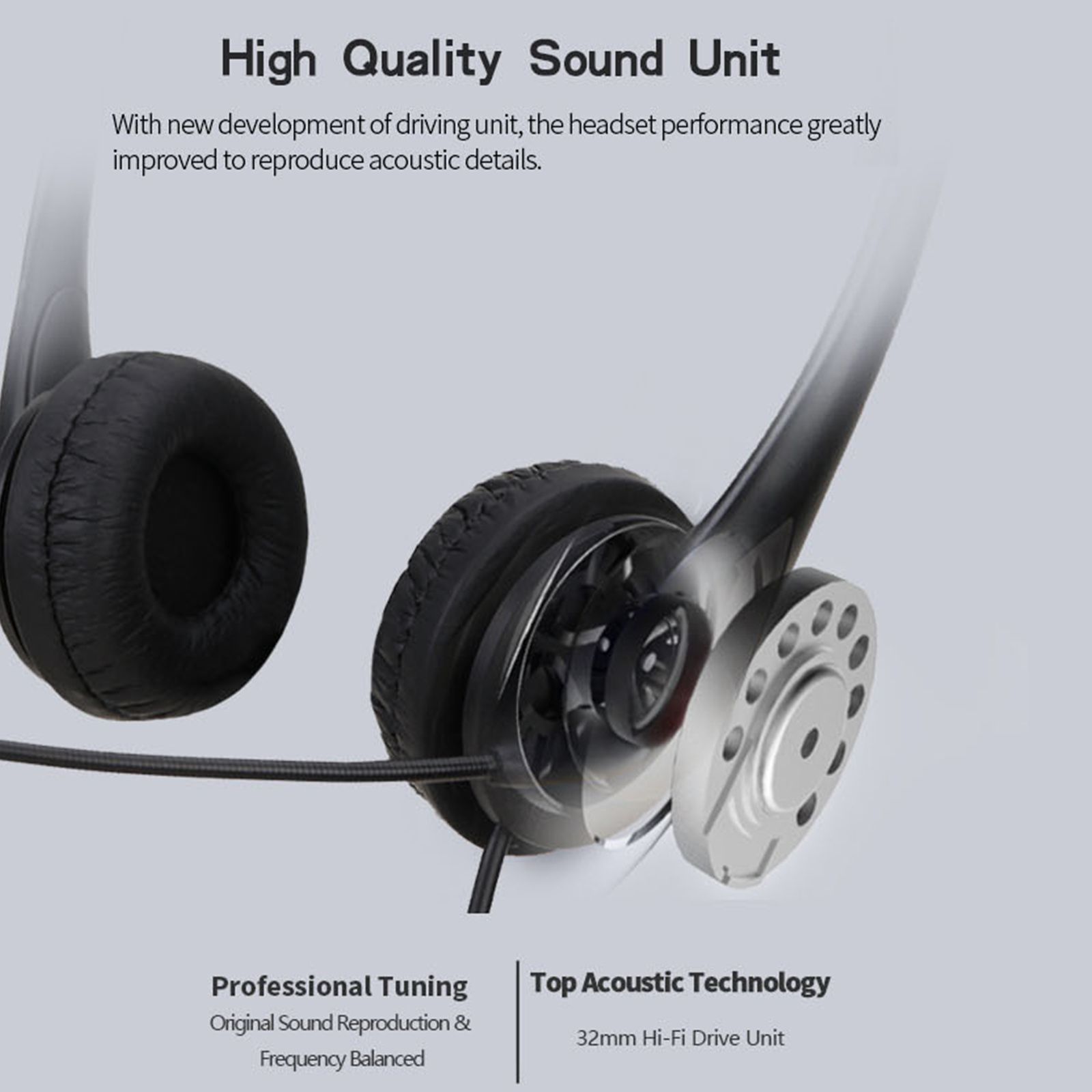 SY490MV Call Center Wired Headset 3.5MM Plug With Microphone Telephone Operator Headphone Noise Canceling for Computer Phones Desktop Boxes