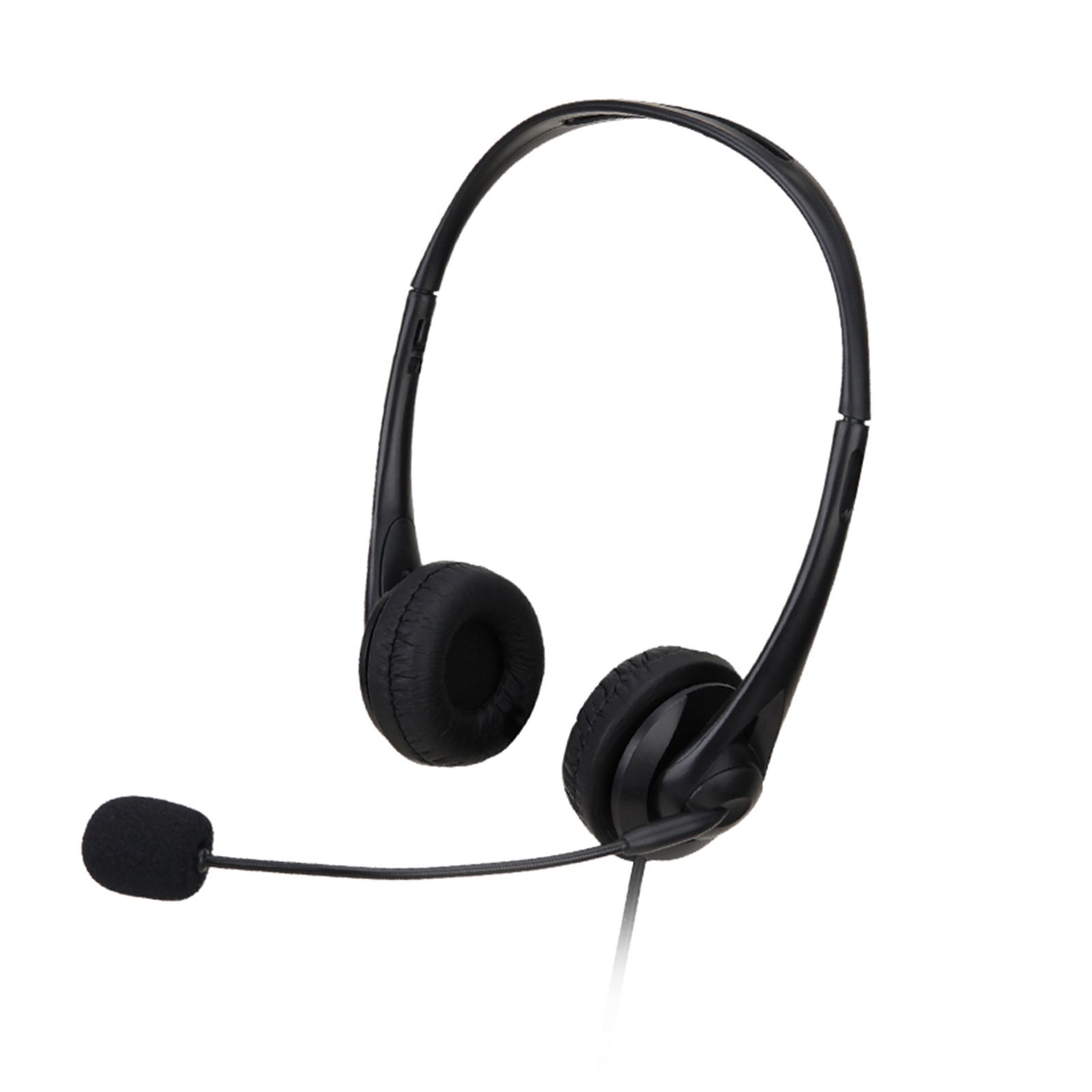 SY490MV Call Center Wired Headset 3.5MM Plug With Microphone Telephone Operator Headphone Noise Canceling for Computer Phones Desktop Boxes