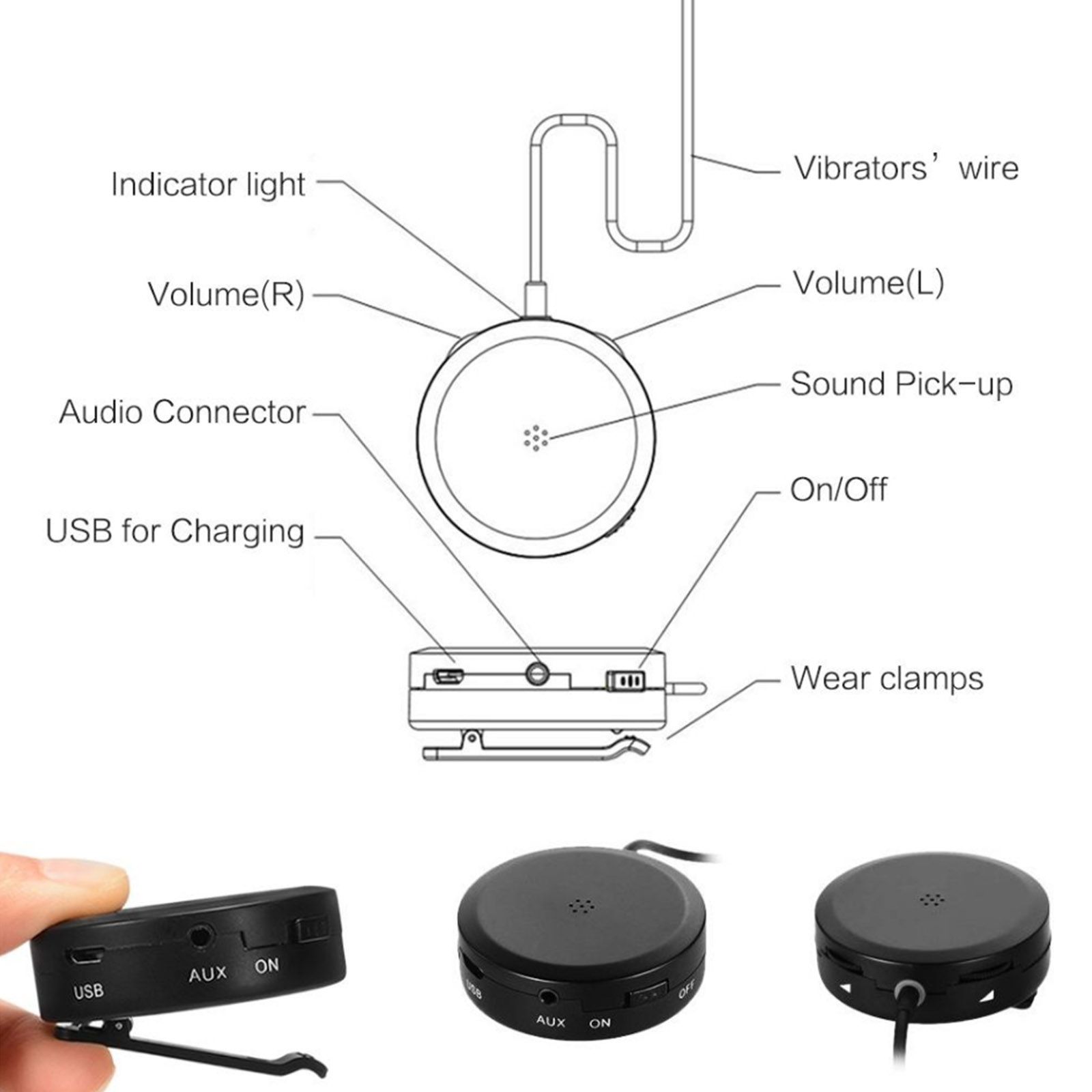 Bonein BN802 Bone Conduction Headphone Wire Headset Foldable Hearing Earphone IP55 Waterproof Earphone with Sound Pickup Built-in 380mAh Battery