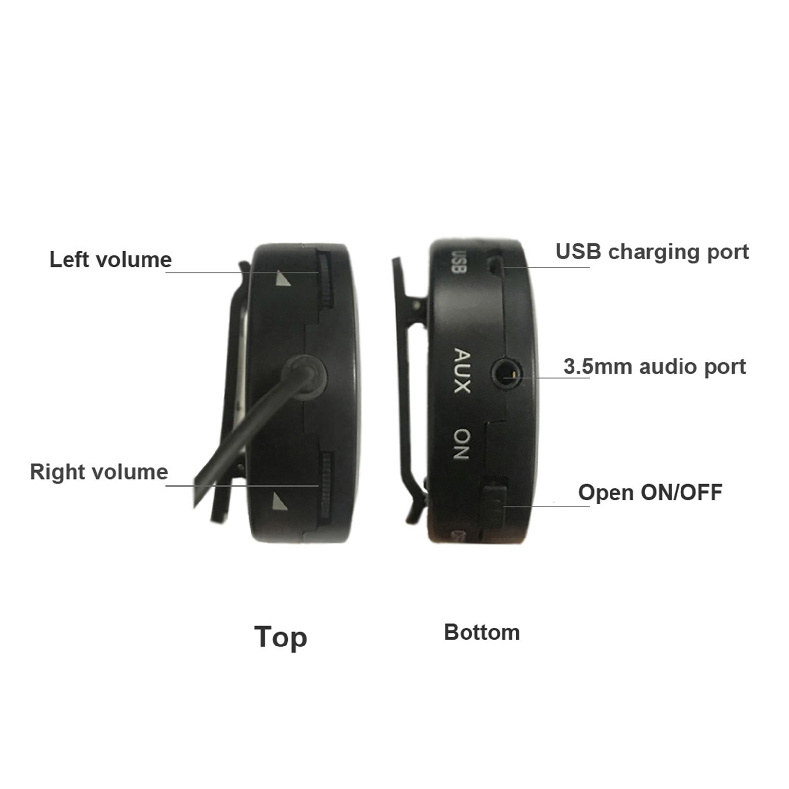 Bonein BN802 Bone Conduction Headphone Wire Headset Foldable Hearing Earphone IP55 Waterproof Earphone with Sound Pickup Built-in 380mAh Battery