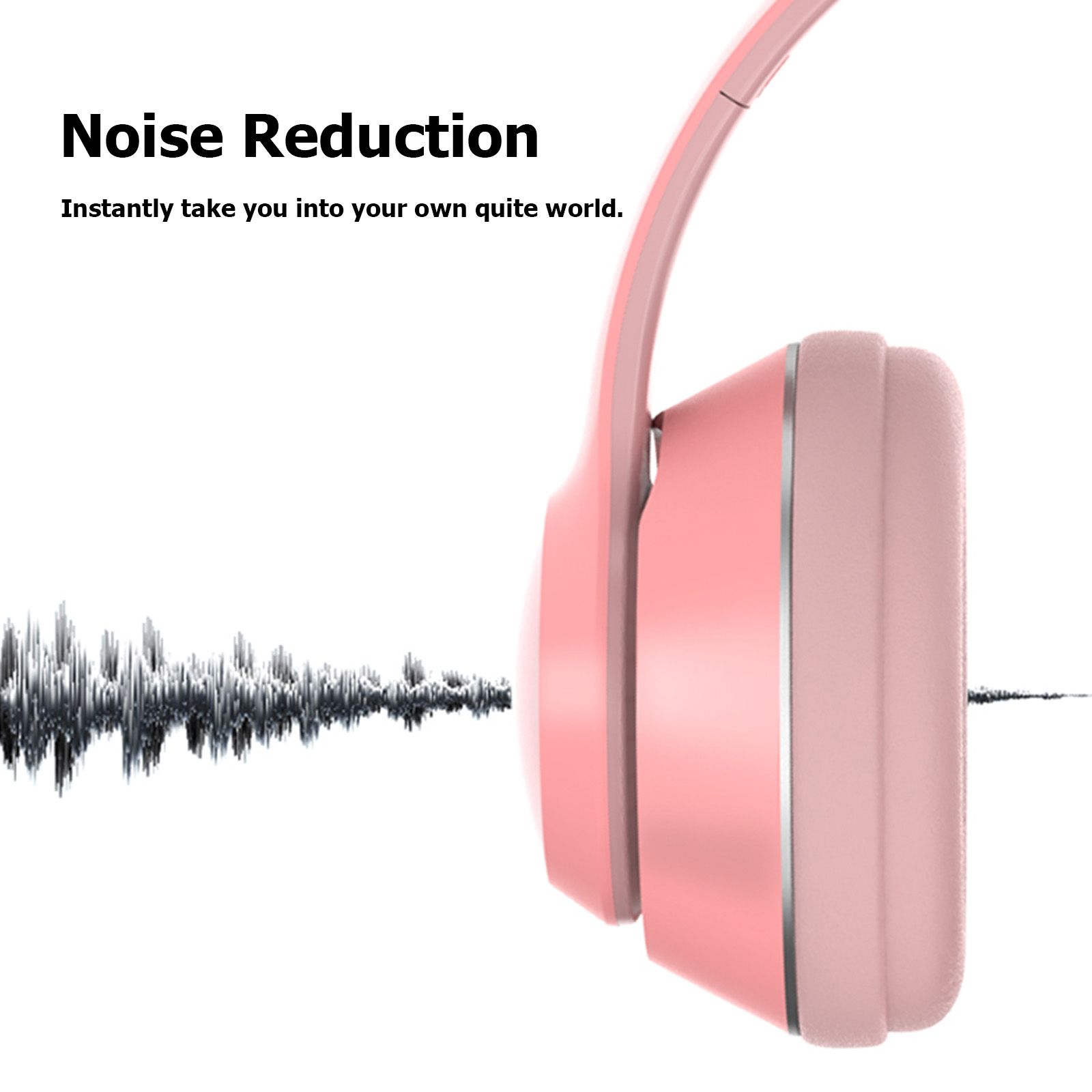 L550 Over Ear Music Headset Glowing Cat Ear Headphones 7 Color Breathing Lights Foldable Wireless BT5.0 Earphone with Mic AUX IN TF Card MP3 Player for PC Laptop Computer Mobile Phone