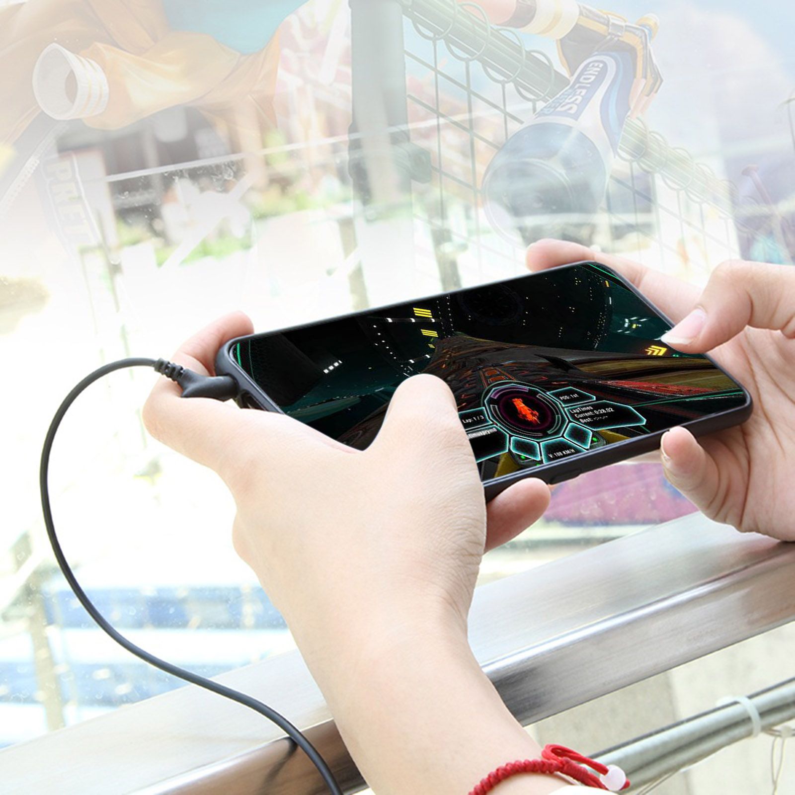 AK-P10 3.5mm In-Ear Gamer Headphones Dual Microphone Bass Metal Wired Gaming Earphones with Mic In-Ear Headset