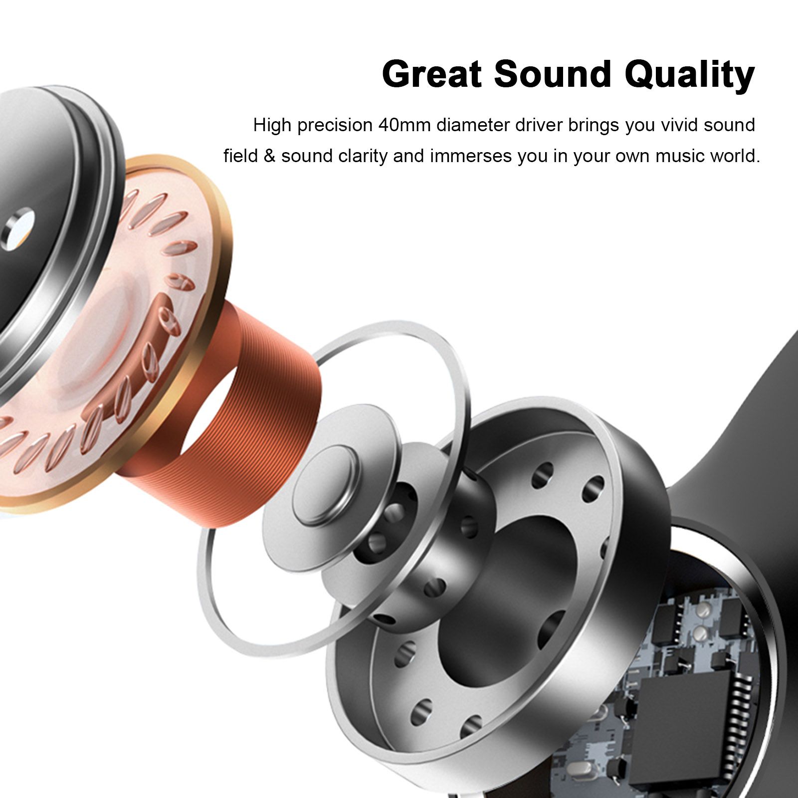 L500 Wireless BT 5.0 Headphones Foldable Over Ear Headset Sports Music Earphone 3.5mm AUX IN TF Card MP3 Player with Microphone