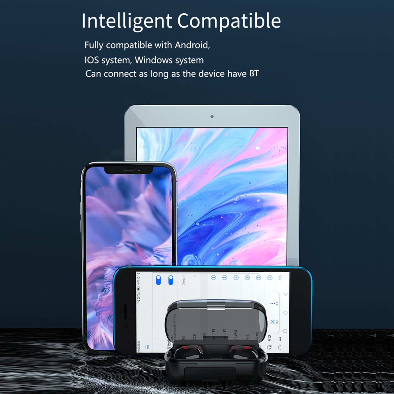 M10A True Wireless Earphone BT 5.1 Mini Headsets Sport Earbuds LED Display HD Call with Mic USB Output Power Bank