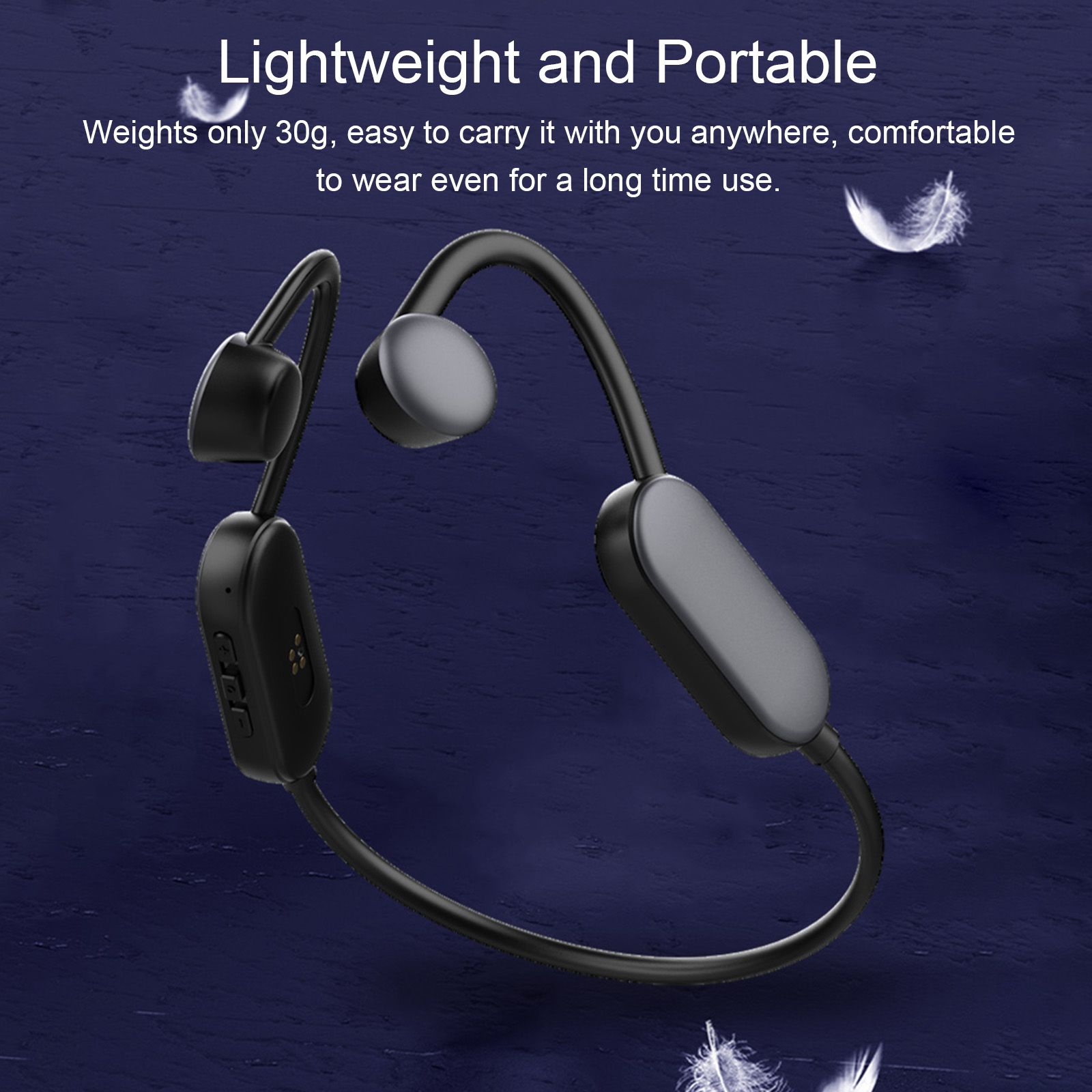 Q50 Bone Conduction Headphones 8GB MP3 Player IPX8 Waterproof Swimming Sports Headset Wireless BT5.0 Earphone Hands-free with Microphone