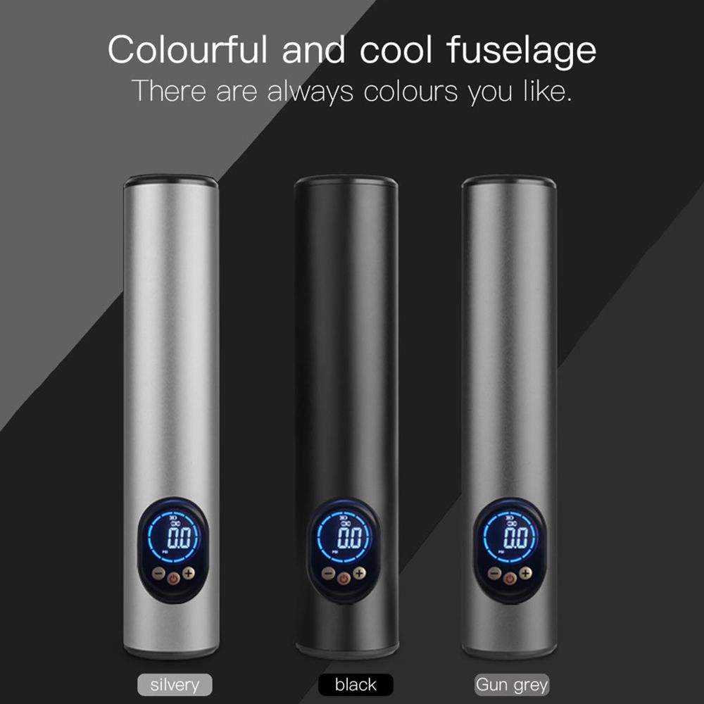 T068 Portable No-Wire Intelligent Inflator Pump Upgraded High Definition Large Screen Flashlight Inflator Pump
