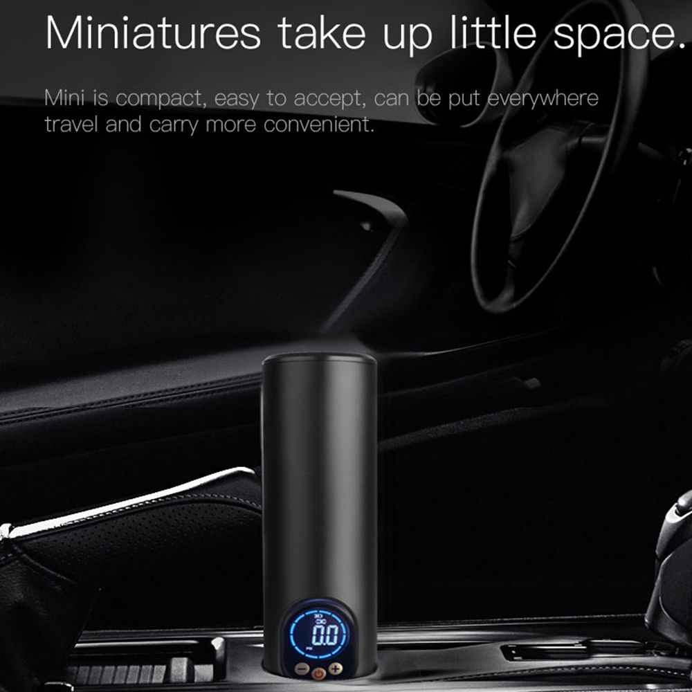 T068 Portable No-Wire Intelligent Inflator Pump Upgraded High Definition Large Screen Flashlight Inflator Pump
