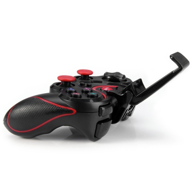 GEN_GAME Gamepad Bluetooth Game Controller Support Wireless Receiver with Adjustable Bracket Clip Se