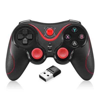GEN_GAME Gamepad Bluetooth Game Controller Support Wireless Receiver with Adjustable Bracket Clip Se