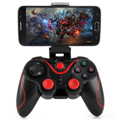 GEN_GAME Gamepad Bluetooth Game Controller Support Wireless Receiver with Adjustable Bracket Clip Se
