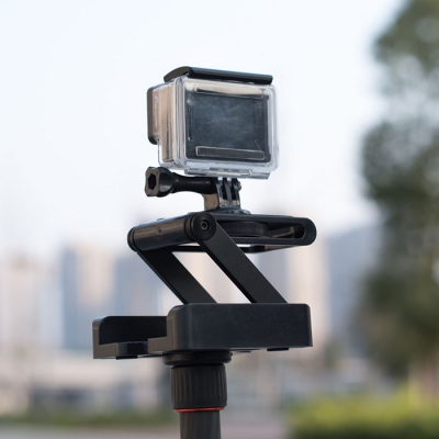 Folding Z Shape Camera Desktop Stand Holder Plate Gopro Tripod