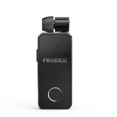 FineBlue F2 Wireless Bluetooth V5.0 Music Headset Vibrating Alert Wear Clip Earphone for Smartphone