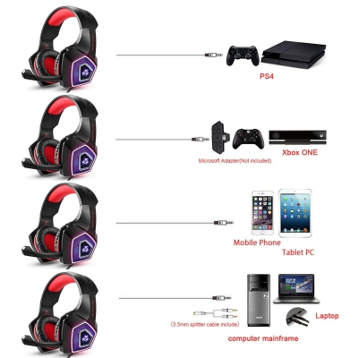hunterspider V1 gaming headset  blue