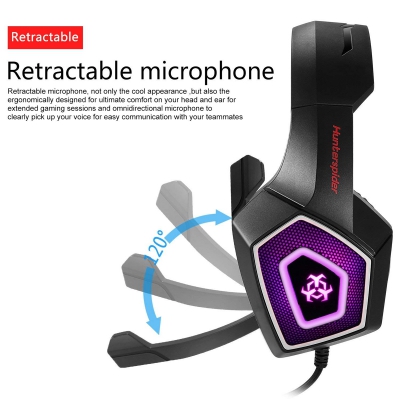 hunterspider V1 gaming headset  blue