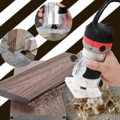 800W 35000rpm Woodworking Electric Trimmer Wood Milling Engraving Slotting Trimming Machine