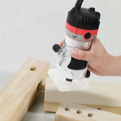 800W 35000rpm Woodworking Electric Trimmer Wood Milling Engraving Slotting Trimming Machine
