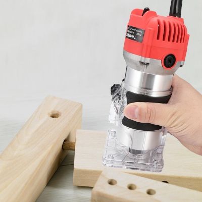 800W Electric Hand Trimmer Router Wood Carving Machine