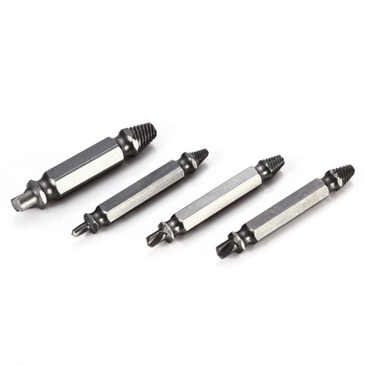 Double Side Damaged Screw Extractor S2 Alloy Steel Out Remover Bolt Stud Tool
