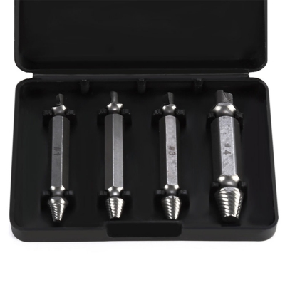 Double Side Damaged Screw Extractor S2 Alloy Steel Out Remover Bolt Stud Tool