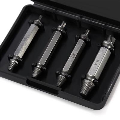 Double Side Damaged Screw Extractor S2 Alloy Steel Out Remover Bolt Stud Tool