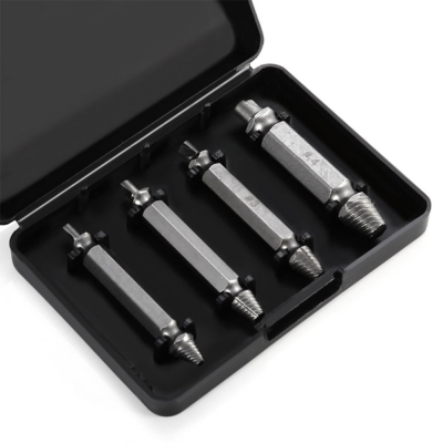 Double Side Damaged Screw Extractor S2 Alloy Steel Out Remover Bolt Stud Tool