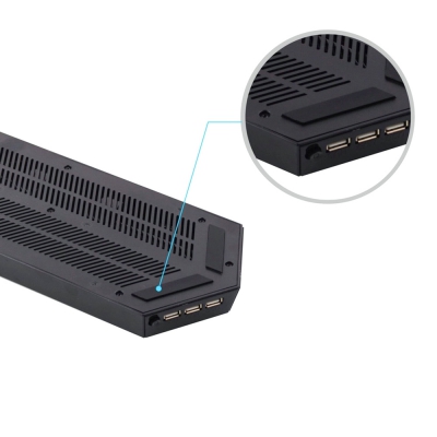 PS4 Cooling Station Vertical Stand with 2 Controller Charging Dock and USB Hub
