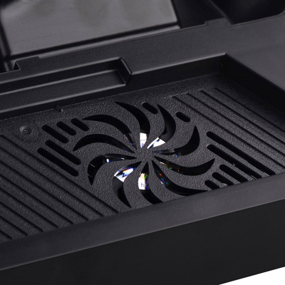PS4 Cooling Station Vertical Stand with 2 Controller Charging Dock and USB Hub
