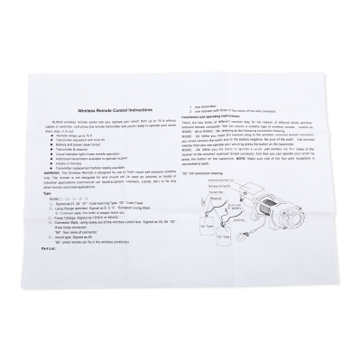 KLS - 203X Wireless Winch Electric Remote Control Anti-interference Twin Handset