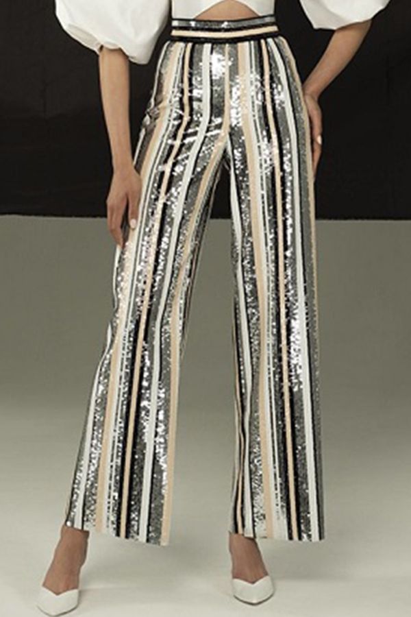 Sequined Evening Party Club Pants