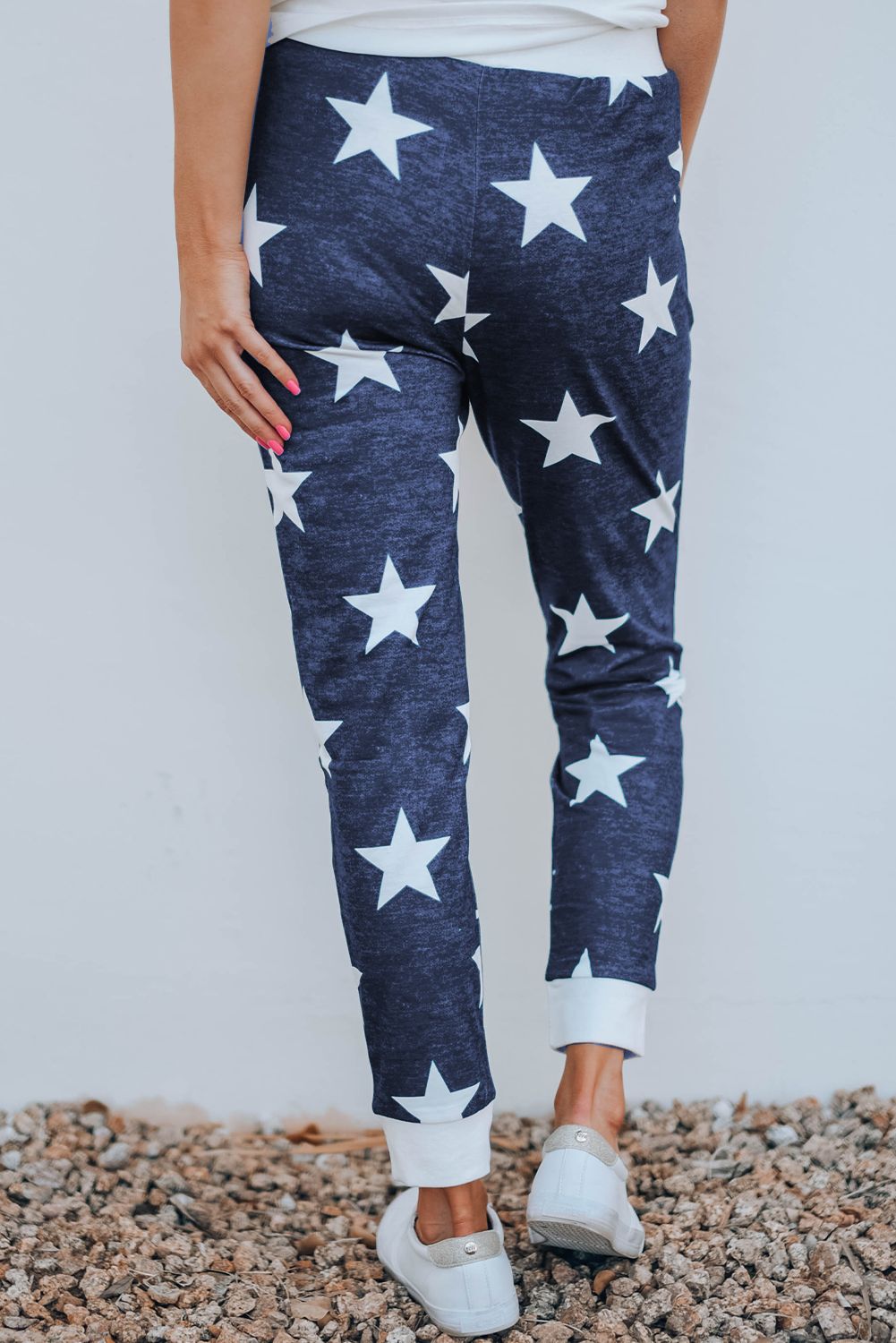Blue Star Printed Women Joggers