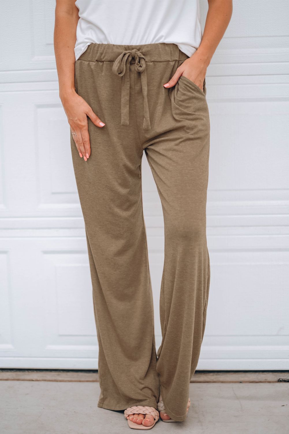 Brown Drawstring Lounge Pants