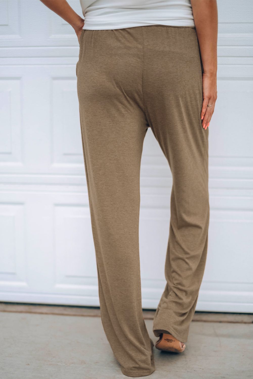 Brown Drawstring Lounge Pants