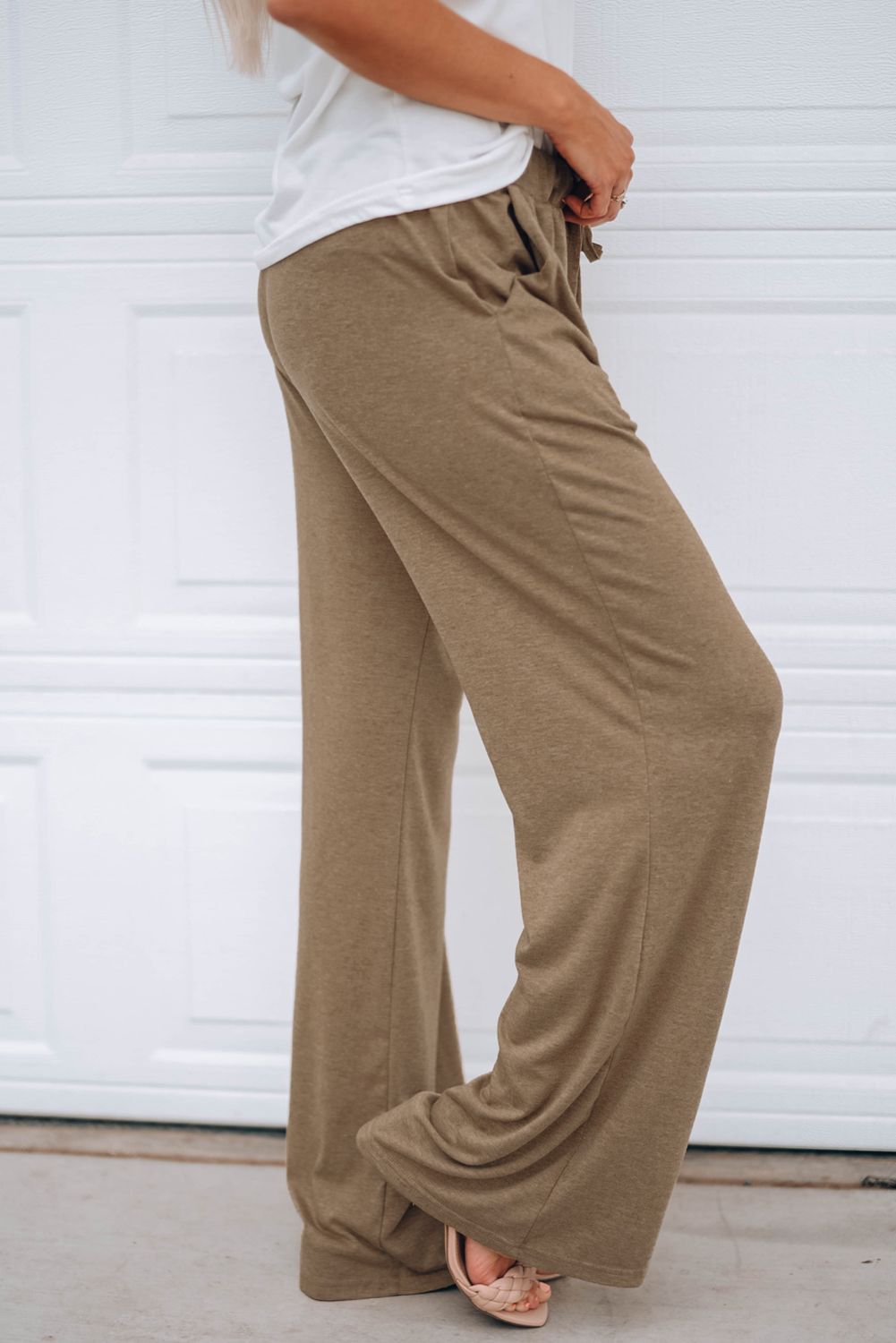 Brown Drawstring Lounge Pants